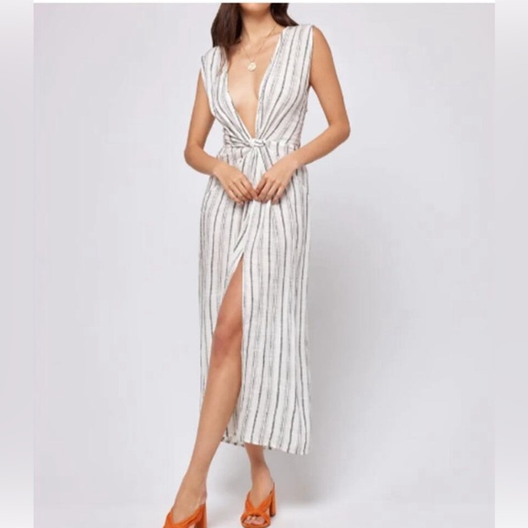 NWT New L*Space Summer Nights Stripe Down The Line Cover-Up small - Picture 6 of 11